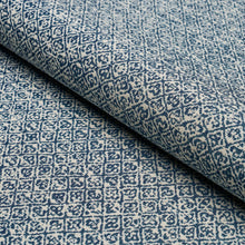Sarong Weave Pillow Cover in Indigo Blue, Schumacher Textiles