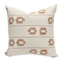 Nola Cream and Rust Double Circle Pillow Cover