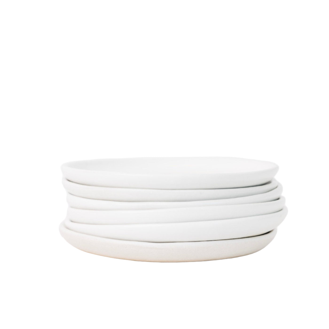 Drift Appetizer Plate set of 6 in matte white