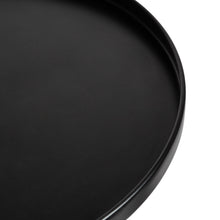 Tira Round Metal and Wood Side Table
