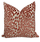 Everly Coral Velvet Spots Pillow Cover