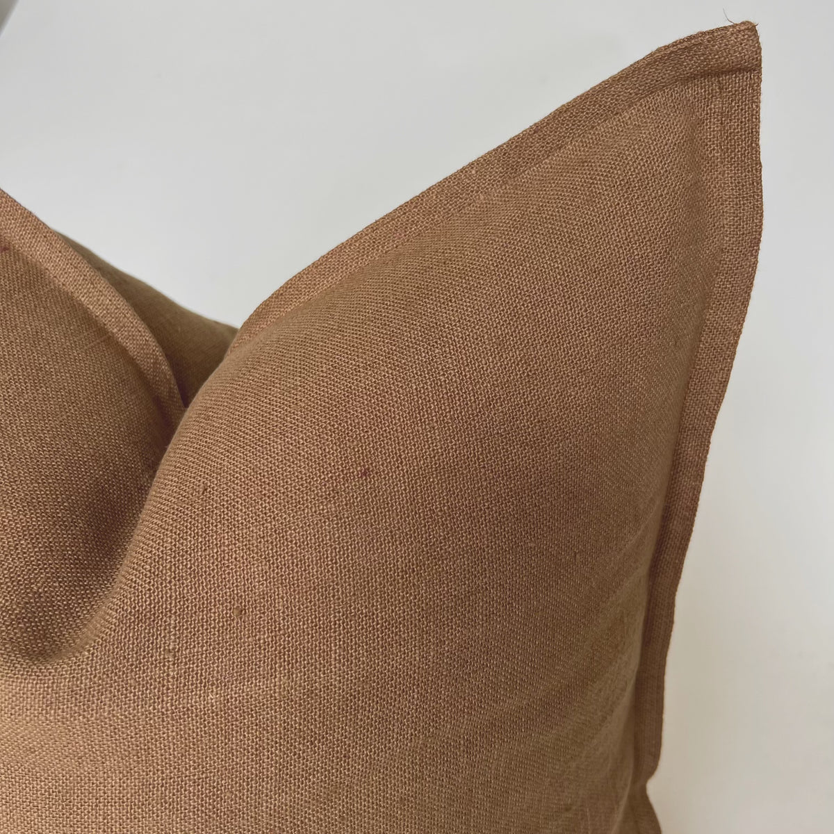 Brown Linen Pillow Cover