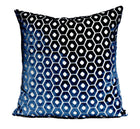 Grammichele Navy Honeycomb Velvet Pillow Cover
