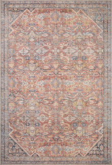 Cara Blue/Rust Rug overview