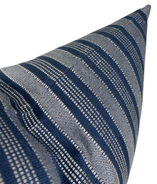 Amida Pillow Cover in White on Indigo, Peter Dunham Textiles