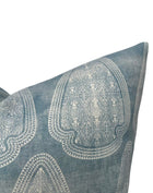 Artemis Distressed Pillow Cover in Lake Blue, Susan Connor Textiles