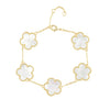Adeline Clover Bracelet in 18k gold plating