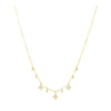 Amanda CZ Necklace with dainty pavé pendants