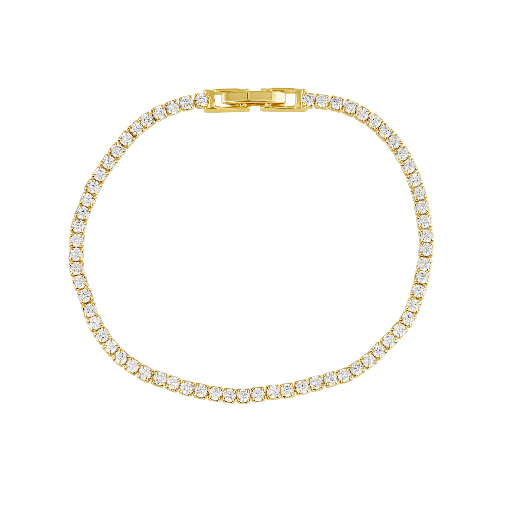 Annie Dainty Tennis Bracelet with delicate CZ stones