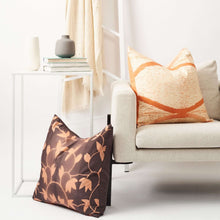 Arc Coral shibori print mulberry silk pillow cover, 20x20 – One Affirmation