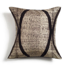 Arc Black shibori print mulberry silk pillow cover, 20x20 – One Affirmation