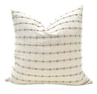 Ari Natural Beige Woven Stripe Pillow Cover