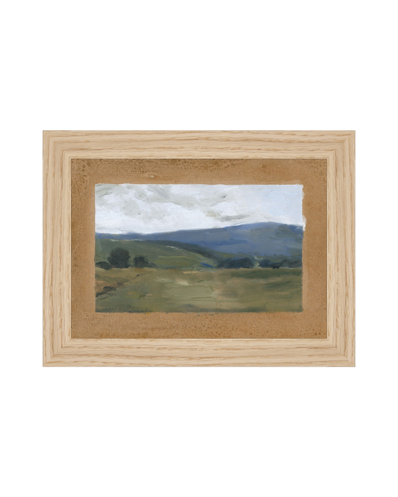 Countryside Vignettes III green landscape art print