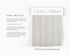 Benson tan and cream dash stripe pillow cover, view 3