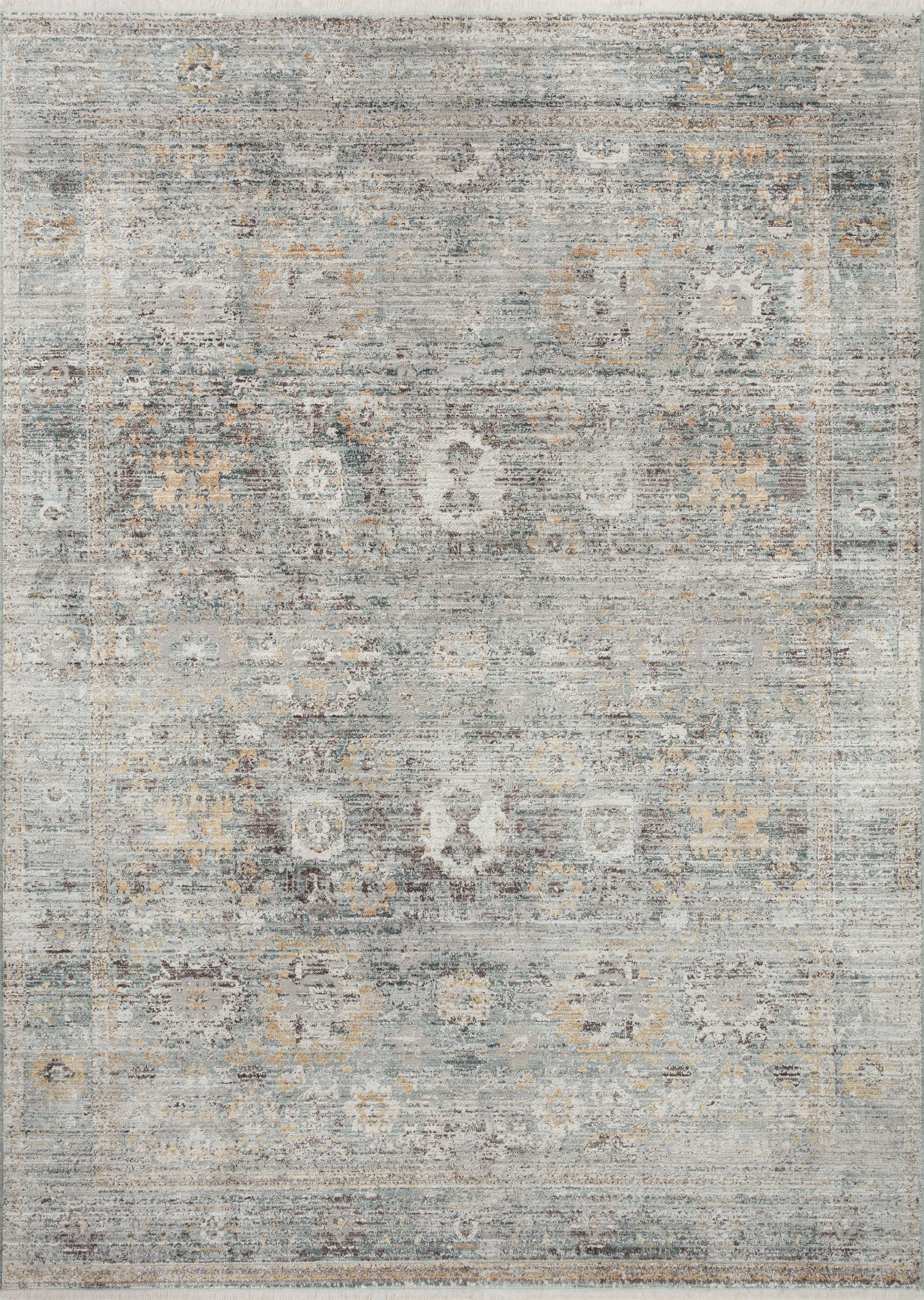 Leah Teal / Gold Rug
