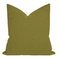 Ready to Ship, 20x20 Boucle Pillow Cover in Armee Green