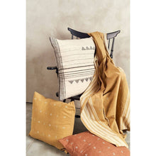 Kora white and black handloom large square pillow cover, 24x24 – One Affirmation