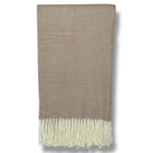 Cozy Brown Fringe Throw Blanket