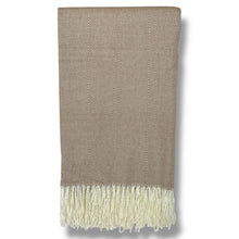 Cozy Brown Fringe Throw Blanket