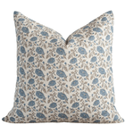 Mabel blue floral pillow cover from the Amelia set