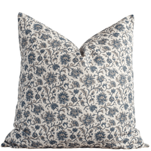 Celine blue floral pillow cover from the Henley set