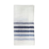 Bodrum Logan Blue linen napkins with white and blue stripes