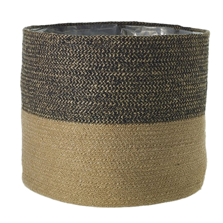 Bombay Basket handwoven natural fiber planter basket