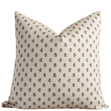 Pippa brown floral pillow cover from the Ashford set
