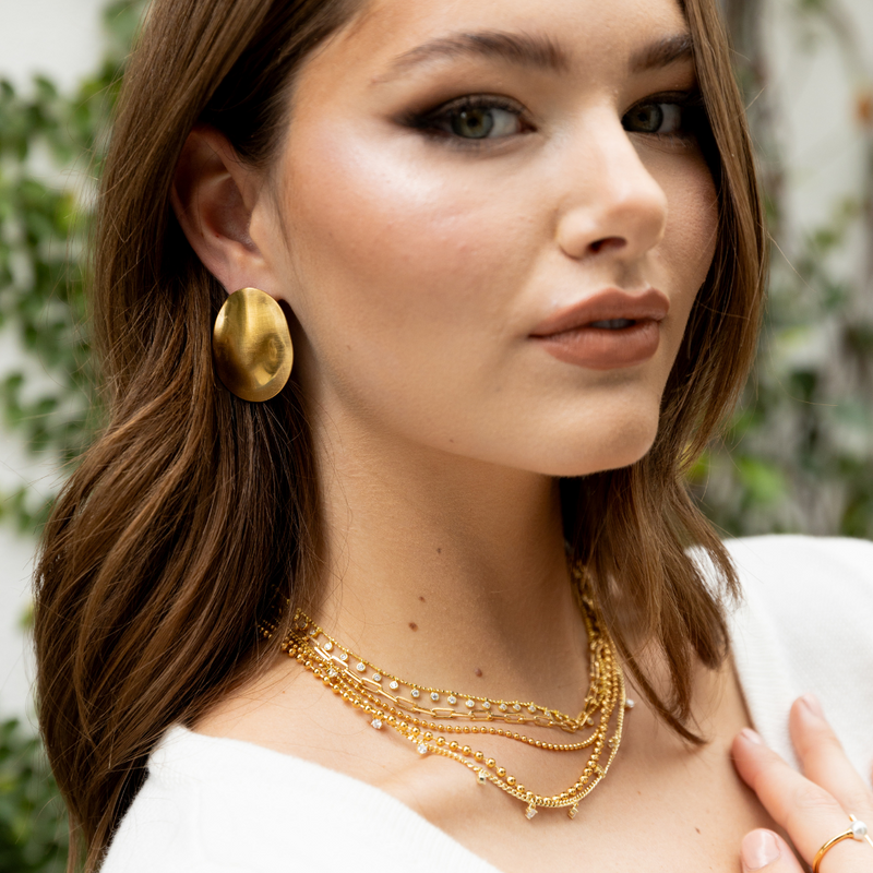 Close-up of CZ detail on the Valerie Necklace