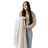 Saranoni Lush Throw Blanket draped across sofa