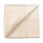 Butterscotch white textured plush merino handloom throw – One Affirmation