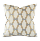 Algarve Gold and Silver Embroidered Hexagon Pillow Cover – view 12