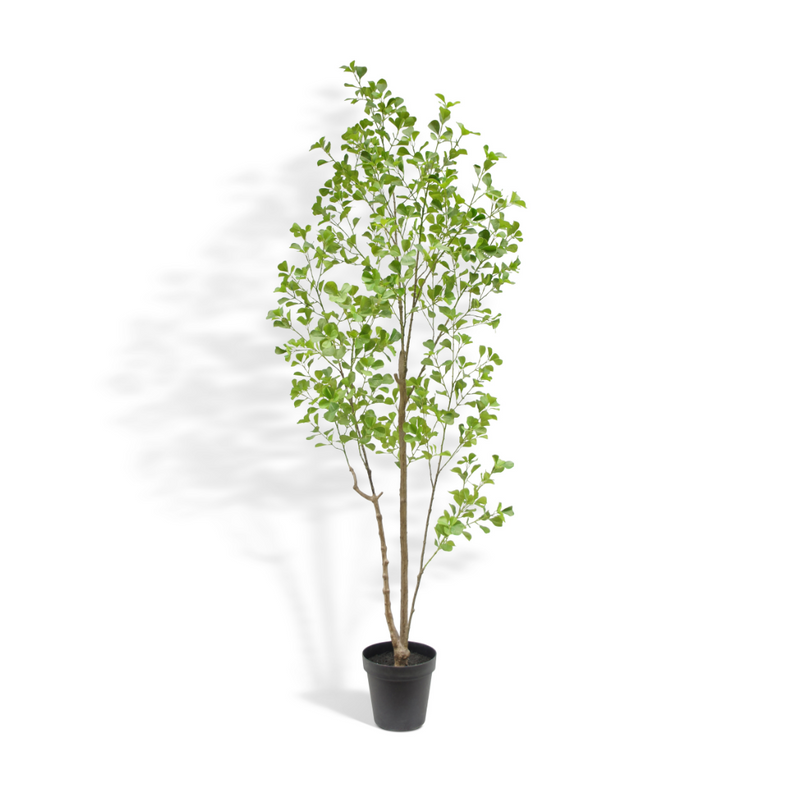 84" artificial heart leaf ficus tree with lifelike leaves