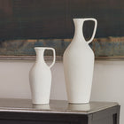 Sustainable black and wood pitcher vase in two sizes