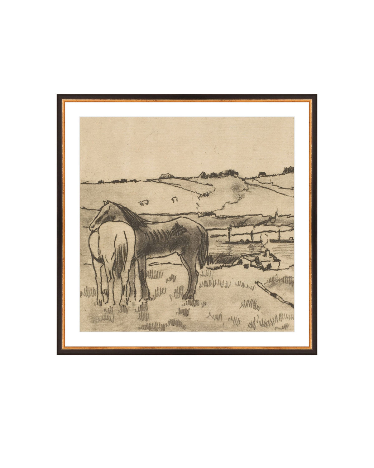 Charcoal Horses