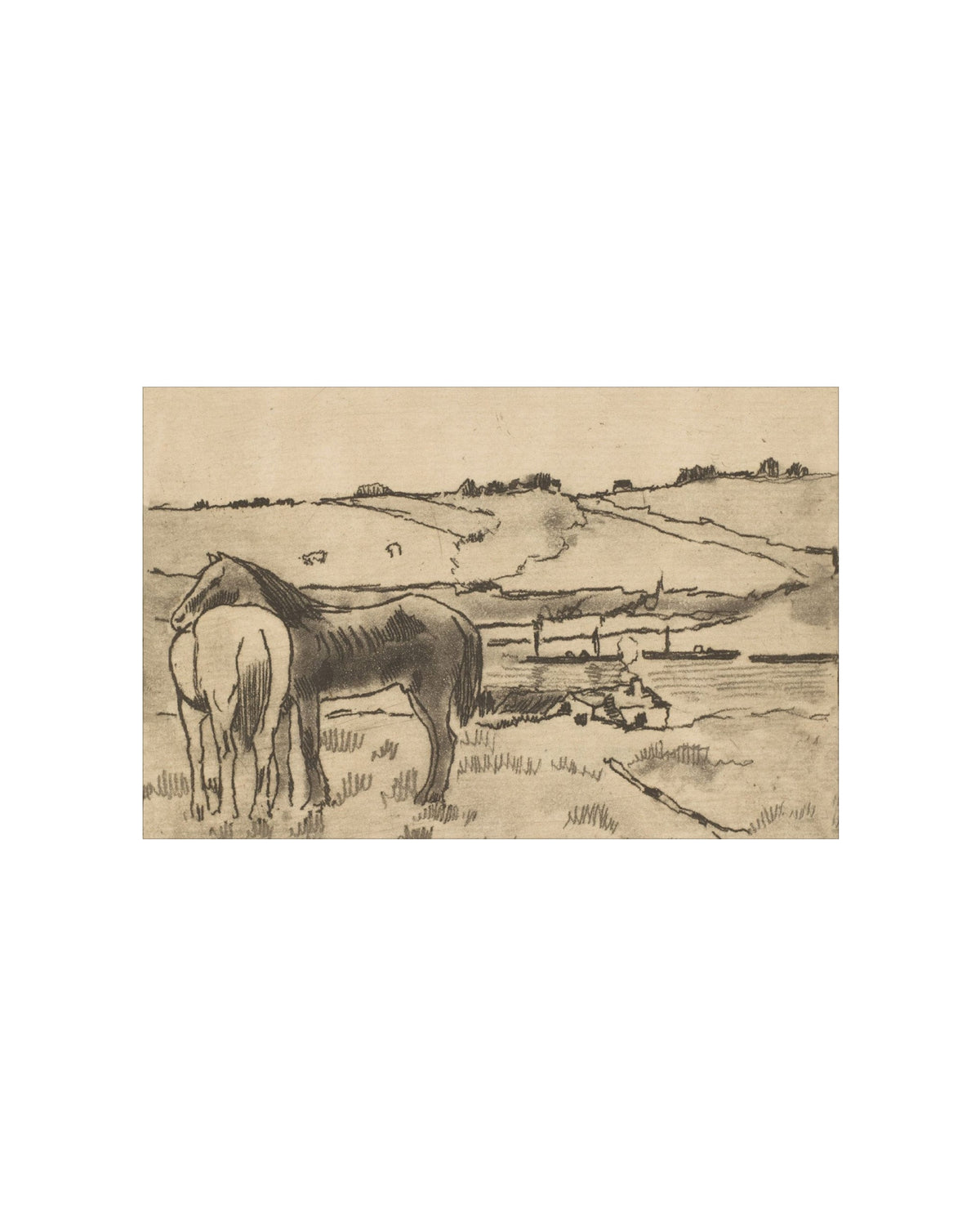 Charcoal Horses