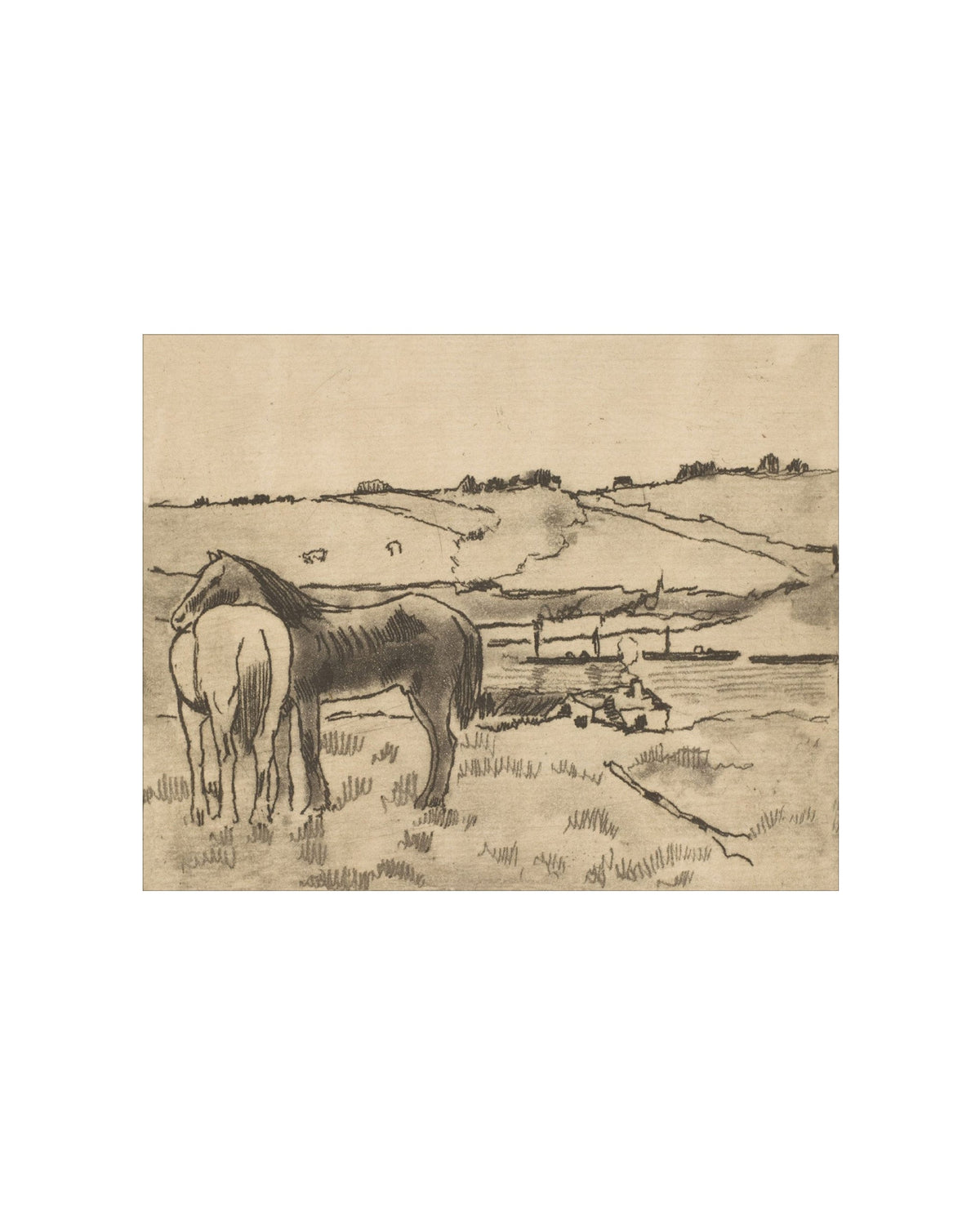 Charcoal Horses