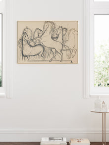 Charcoal Horses II