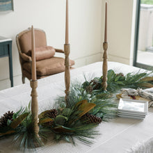 Lifelike Magnolia, Eucalyptus, Pinecone & Needle Pine Garland