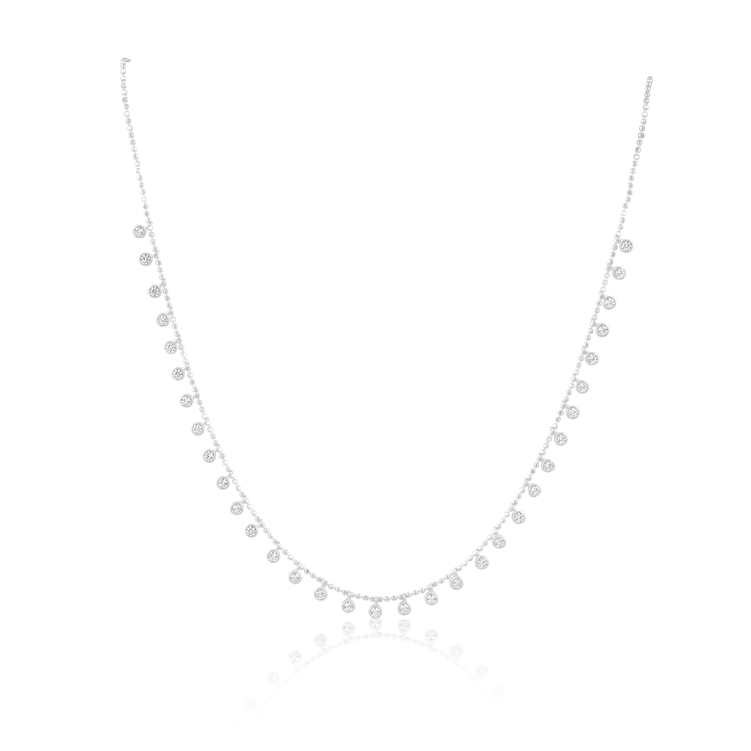 Valerie Necklace styled as an everyday dainty gold necklace