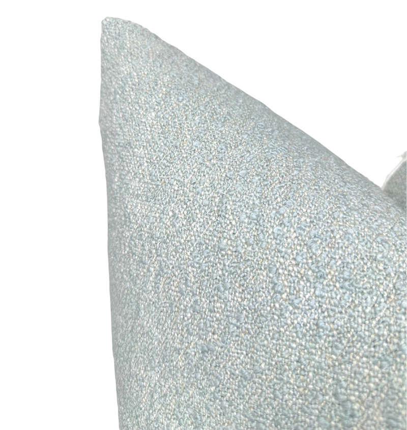 Vail Boucle Pillow Cover in Blue, Larsen Textiles
