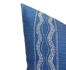 Zanzibar Outdoor Pillow Cover in Lapis Blue, Indoor/Outdoor Pillows, Peter Dunham Textiles