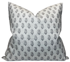 Rajmata Tonal Pillow Cover in Ash Grey, Peter Dunham Textiles