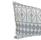 Souk Pillow Cover in Onyx Indigo, Indoor Outdoor Pillows, Peter Dunham Textiles