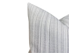 Veranda Strie Pillow Cover in Grey