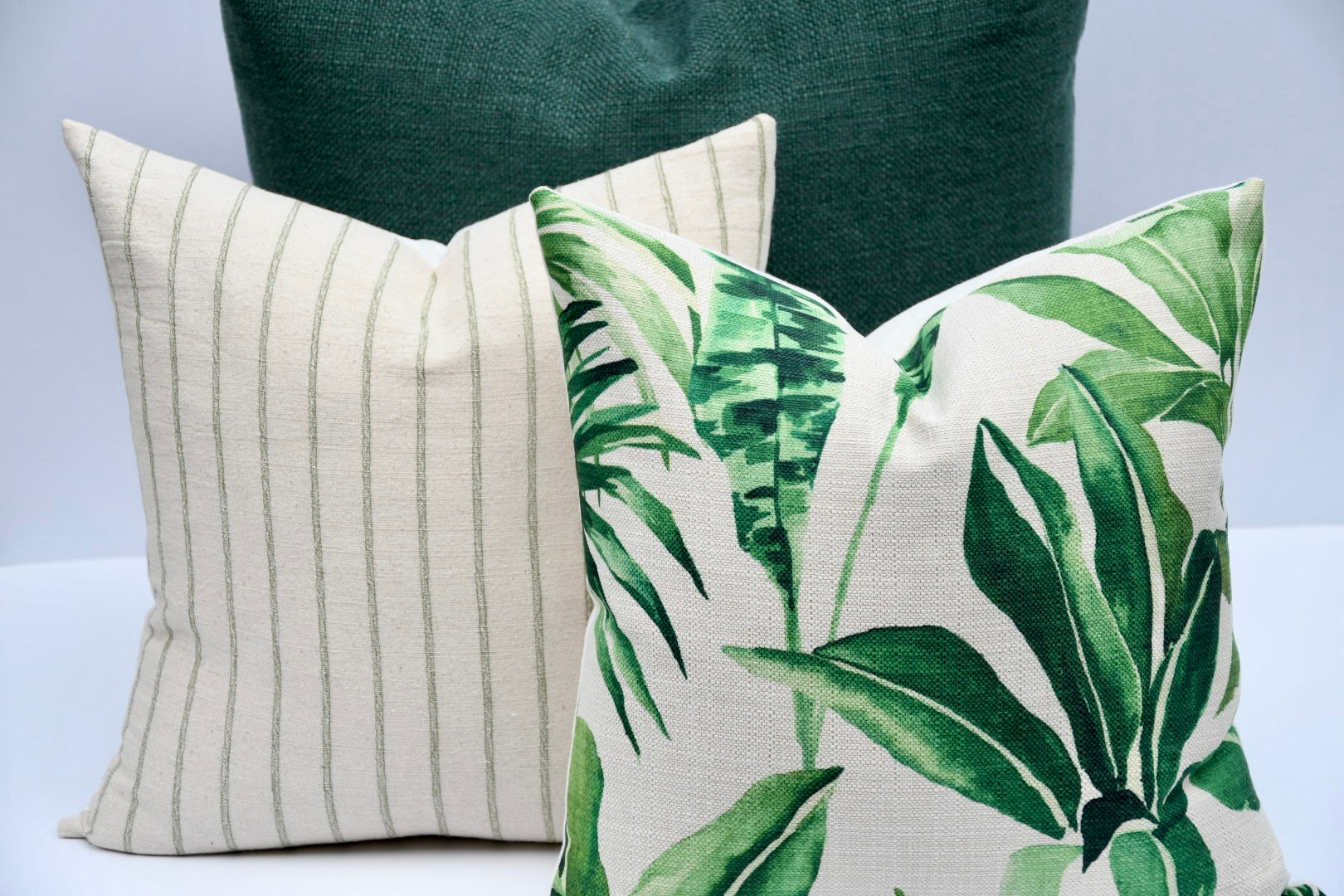 Hunter Green Textured Woven Pillow Cover – view 5