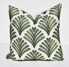 Olivia Green Fern Embroidered Pillow Cover – view 4