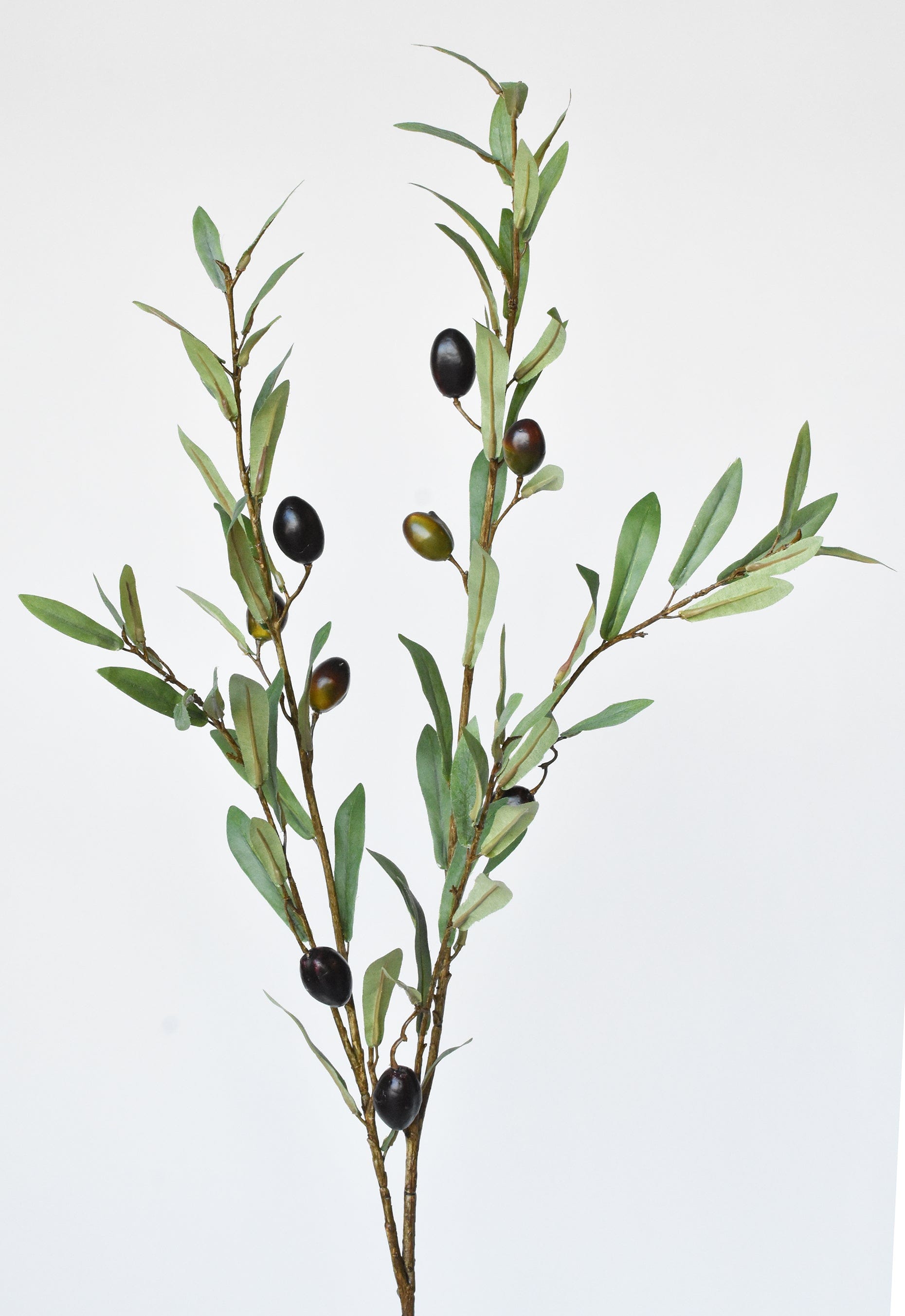 Tall Artificial olive stem with 72 leaves and 9 olives