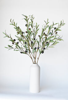 39" Artificial Green Olive Stem