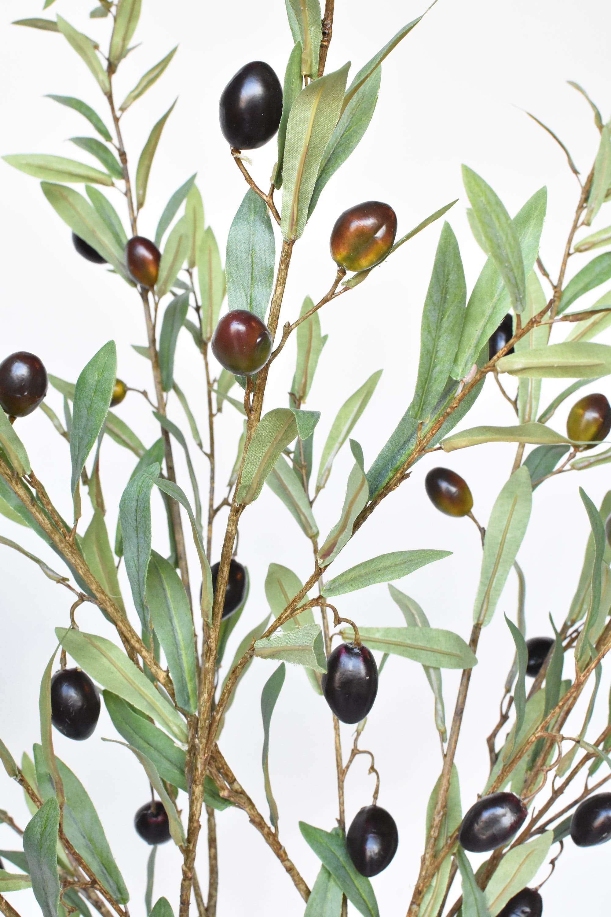 39" Artificial Green Olive Stem